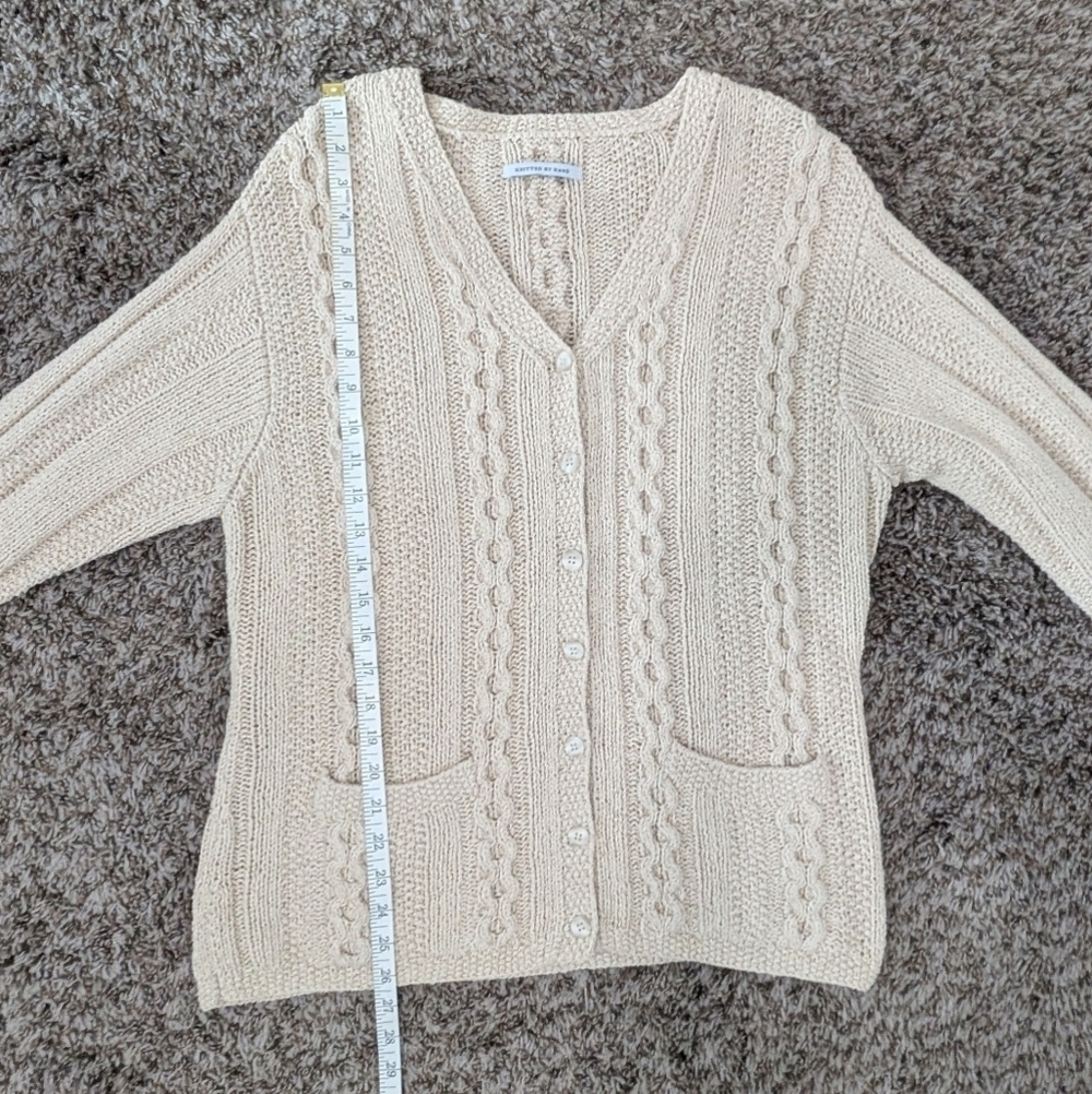 Handmade Cable Knit Cardigan - Picture 8 of 8